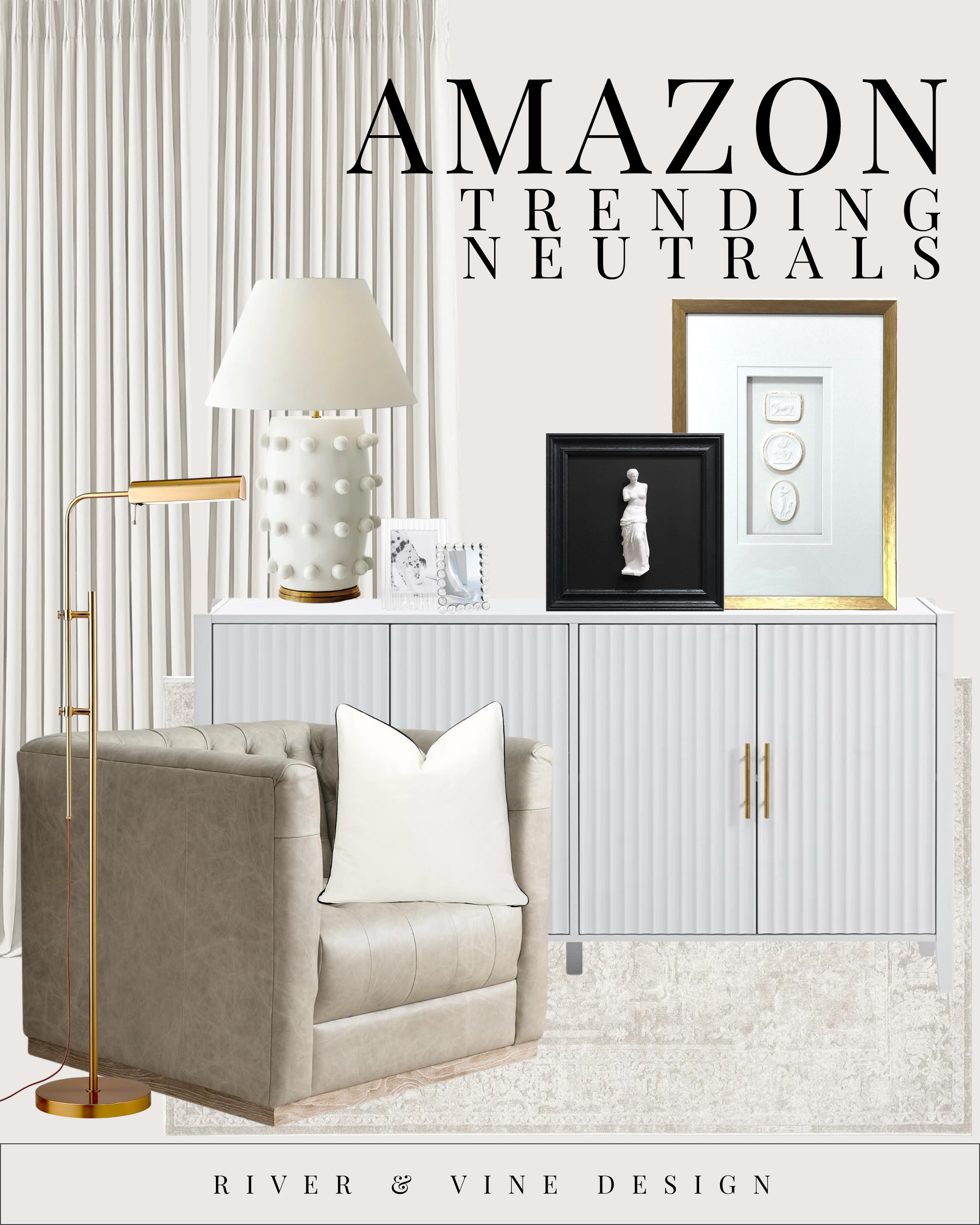 Soft textures, sculptural decor, cozy seating, and those subtle gold details — these Amazon finds are trending for a reason. They’re neutral, timeless, and make your home look effortlessly high-end without the designer price tag.

Save + follow @river_and_vine_design_ for more curated Amazon home favorites
✨ Shop all the pieces on my LTK
🛋 Neutral decor, warm light wood, classic silhouettes

neutral home decor, Amazon home favorites, trending home finds, modern classic interiors, cozy neutral living room, affordable luxe decor, River & Vine Design 

 #LTKHome