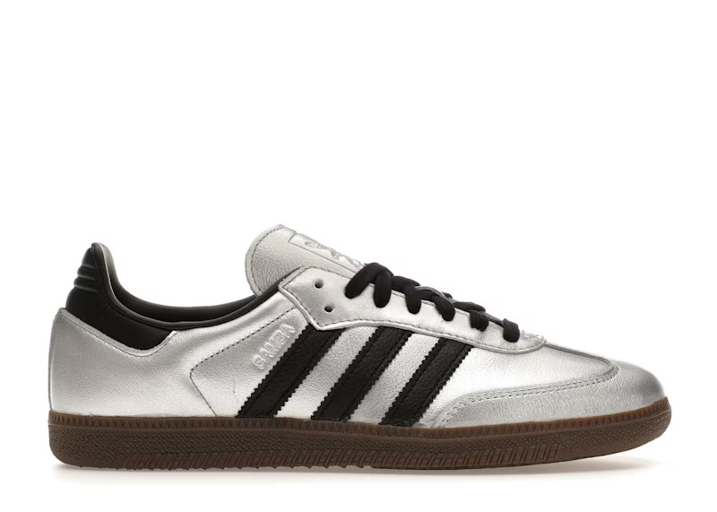 adidas Samba OG Silver Metallic Black Gum (Women's) | StockX
