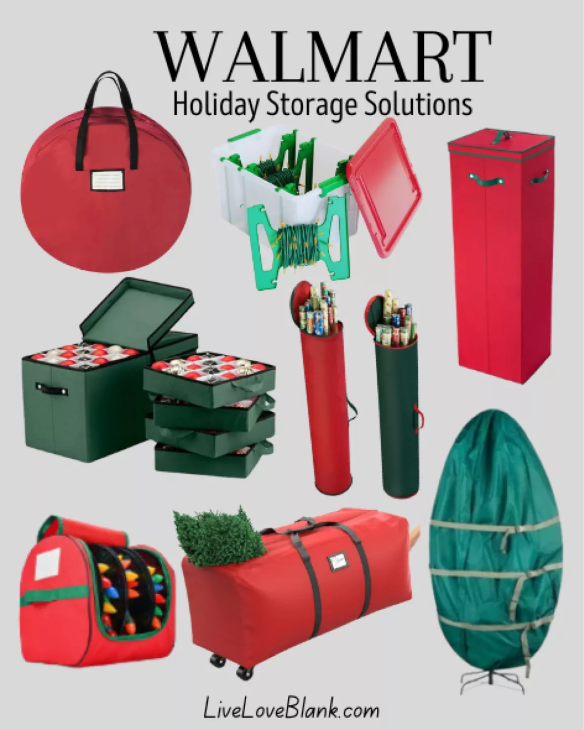 Premium Large Christmas Ornament storage Box with Lid - 3