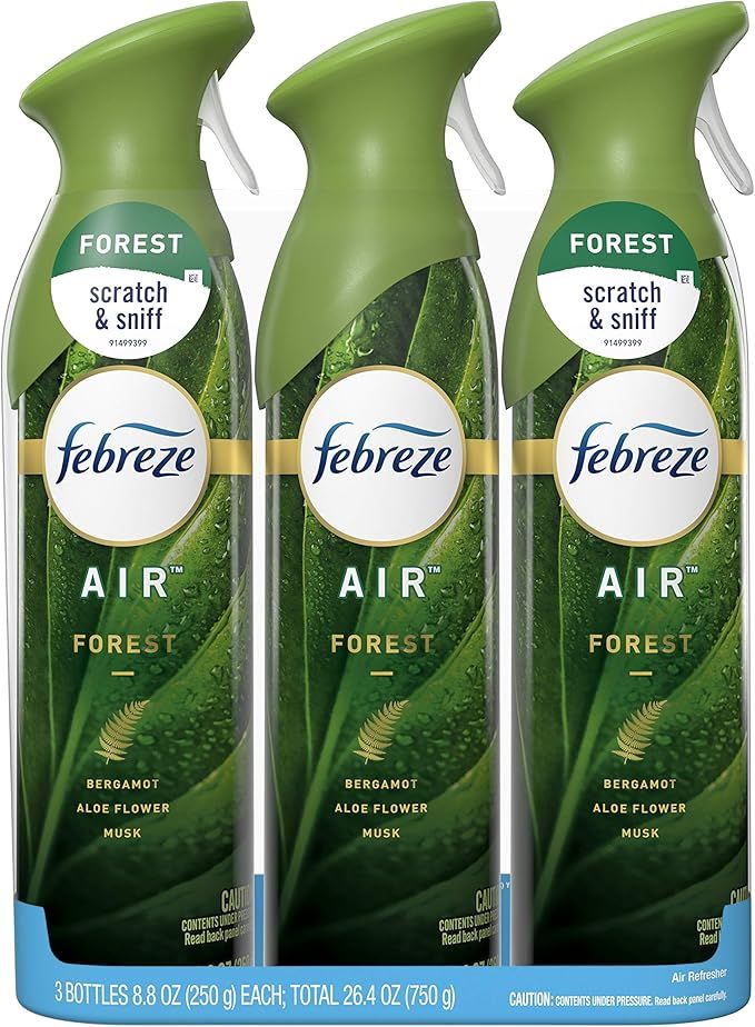 Febreze Air Freshener Spray, Forest, Odor Eliminator, 3 Count | Amazon (US)