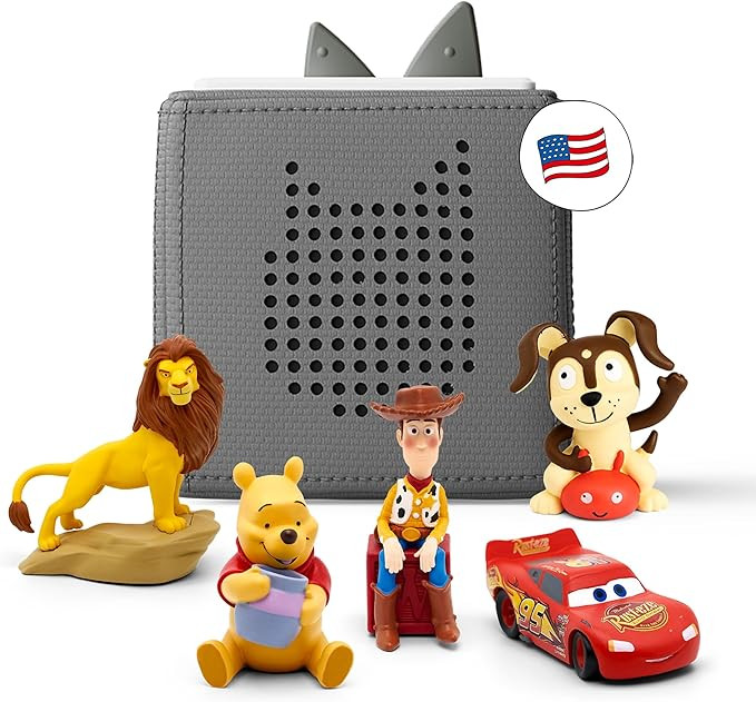 Toniebox Audio Player Starter Set with Woody, Lightning McQueen, Simba, Winnie-The-Pooh, and Play... | Amazon (US)