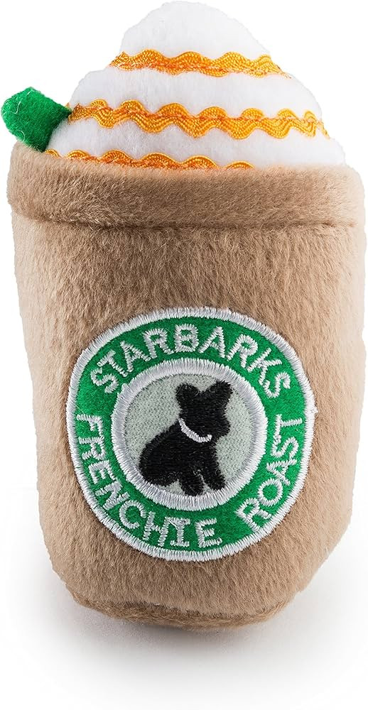 Haute Diggity Dog Starbarks Coffee Collection | Unique Squeaky Parody Plush Dog Toys – Canine C... | Amazon (US)