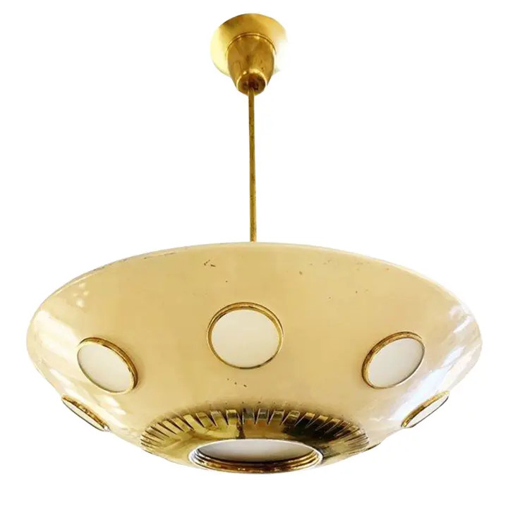 Oscar Torlasco Attributed Chandelier | Chairish