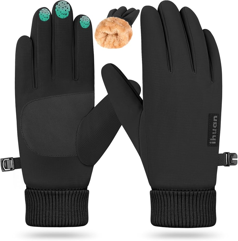 ihuan Winter Waterproof Gloves Snow Ski - Cold Weather for Men Women, Touchscreen Warm Thermal fo... | Amazon (US)