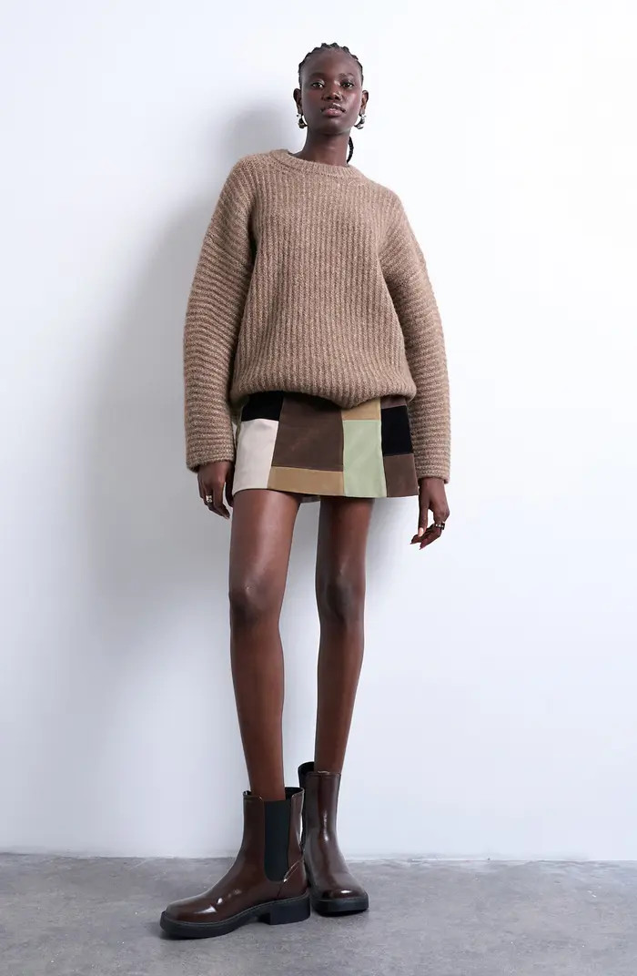 Balloon Sleeve Crewneck Sweater | Nordstrom