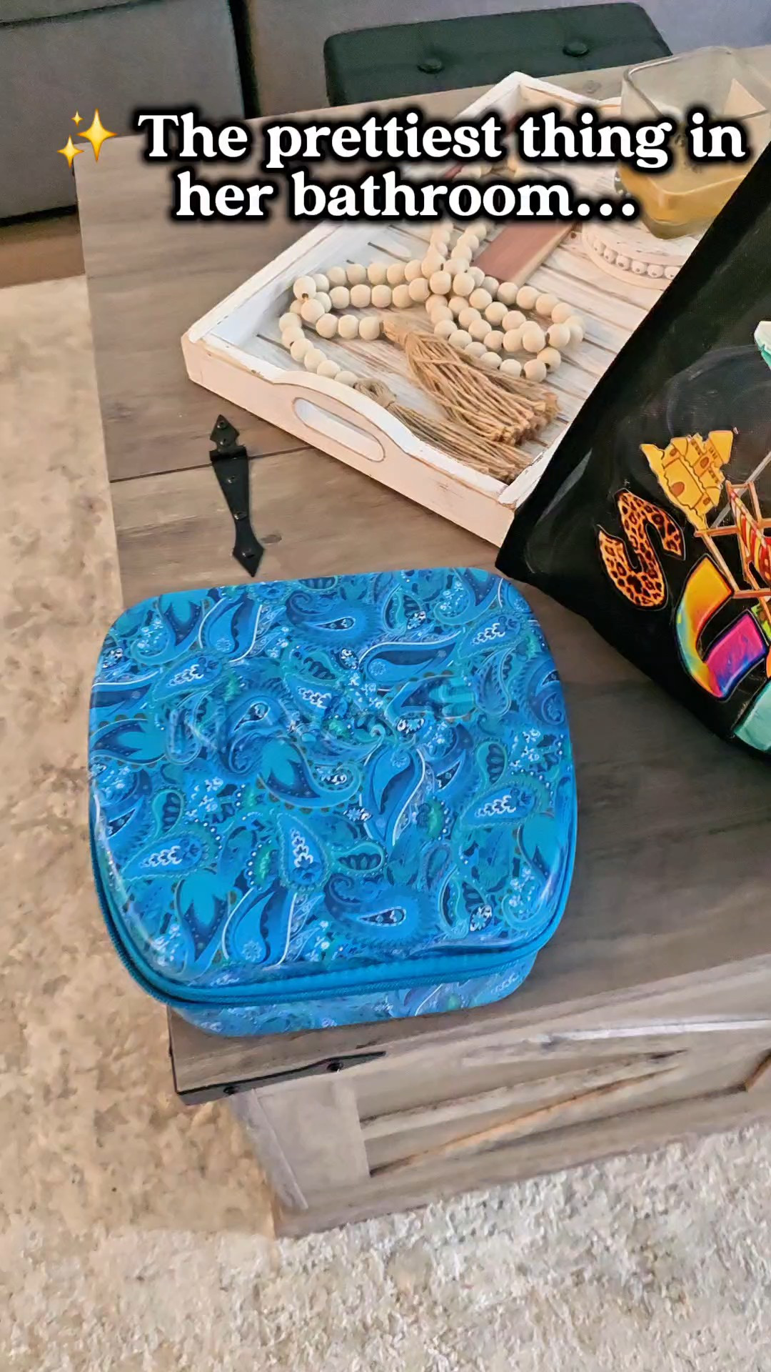 We jokingly call it "booger juice," 😂 but this hard-shell case is honestly such a smart find. It keeps the Navage system protected, organized, and tucked away so it doesn't have to sit out on the bathroom counter. Plus, the blue paisley design is actually really cute! 💙

#LTKTravel #LTKselfcare
