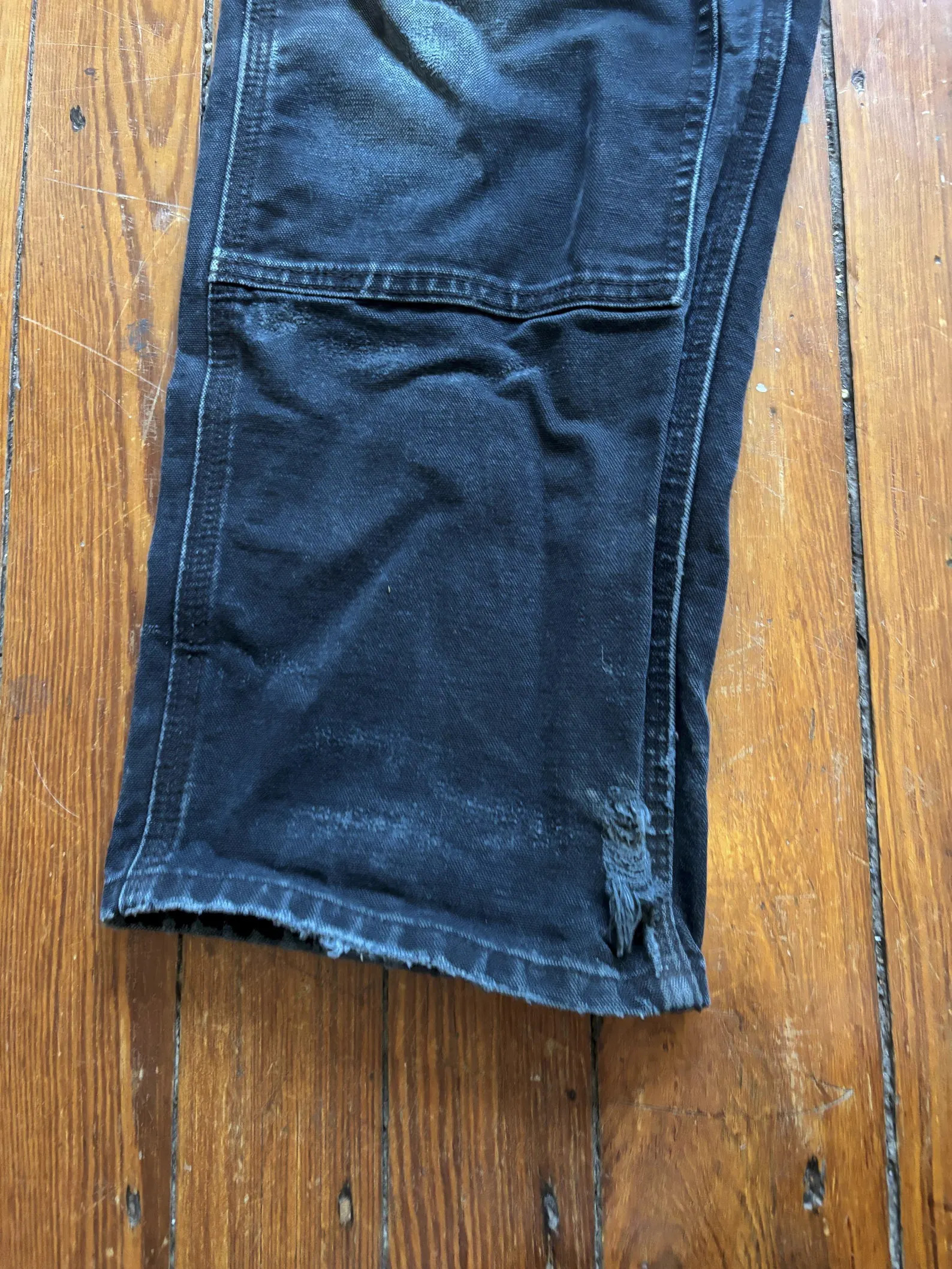 Vintage Carhartt Double Knee Pants Duck 1990s Black Denim 31x30 | Etsy (US)