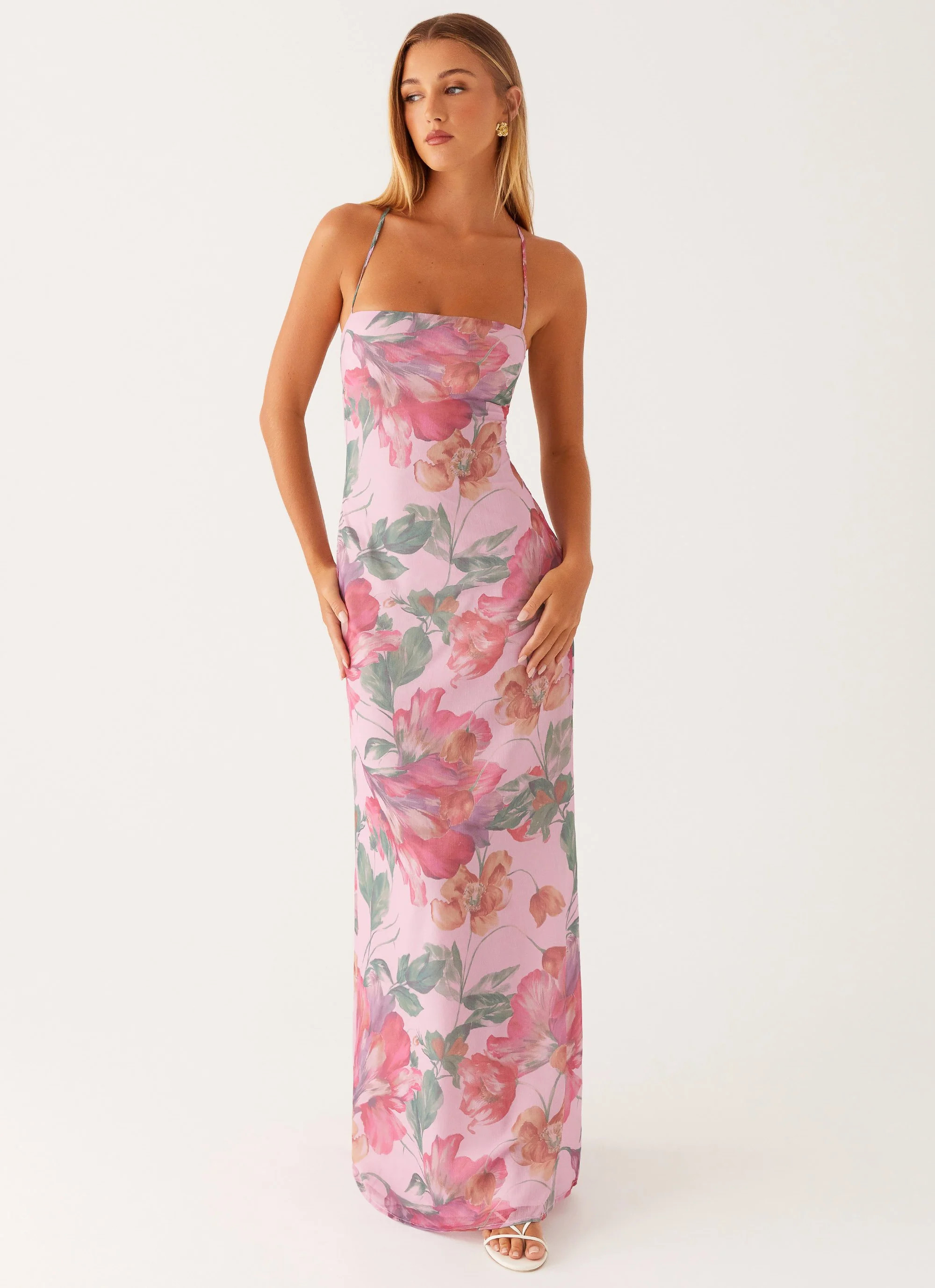 Peggy Maxi Dress - Pink Floral | Peppermayo (Global)