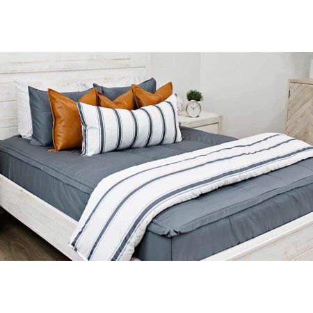 All in One Zippered Bed Set Queen Size Bedding Mattress Cover Minky Lined Sheets and Zipper Comforte | Walmart (US)