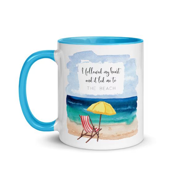 Beach Mug Beach Coffee Cup Beach Quote Birthday Gifts Best - Etsy | Etsy (US)