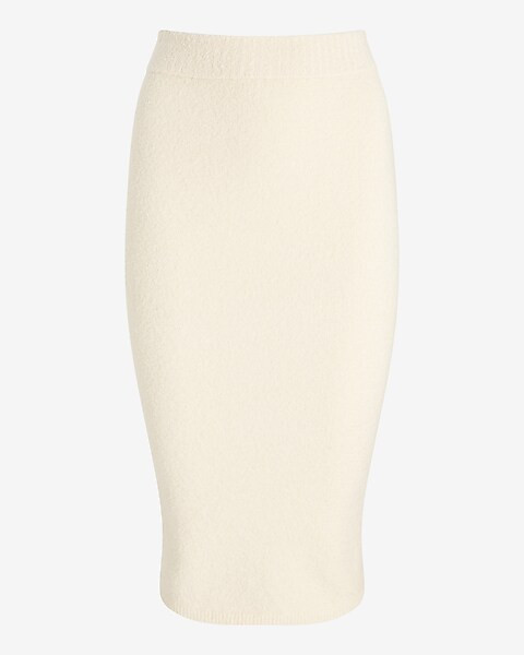 High Waisted Midi Sweater Pencil Skirt | Express