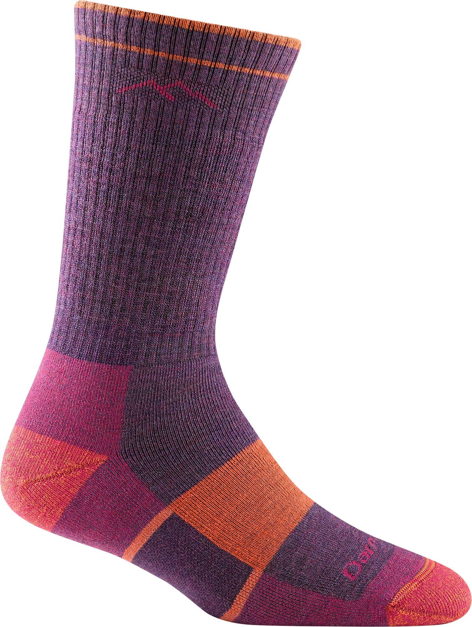 Darn Tough Women's Hiker Boot Full Cushion Midweight Hiking Socks Purple S | REI