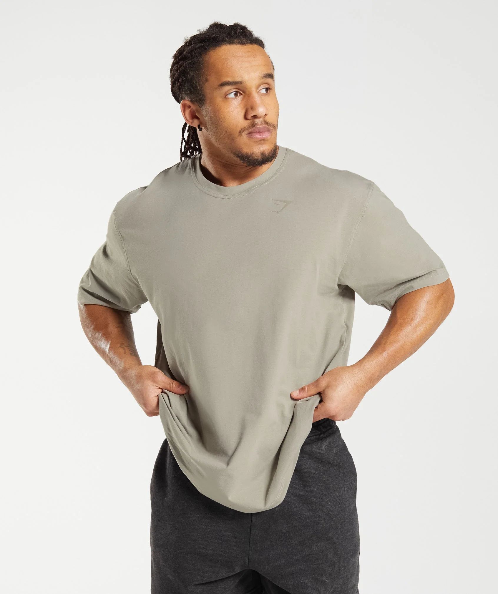 Power T-Shirt Ecru Brown | Gymshark US