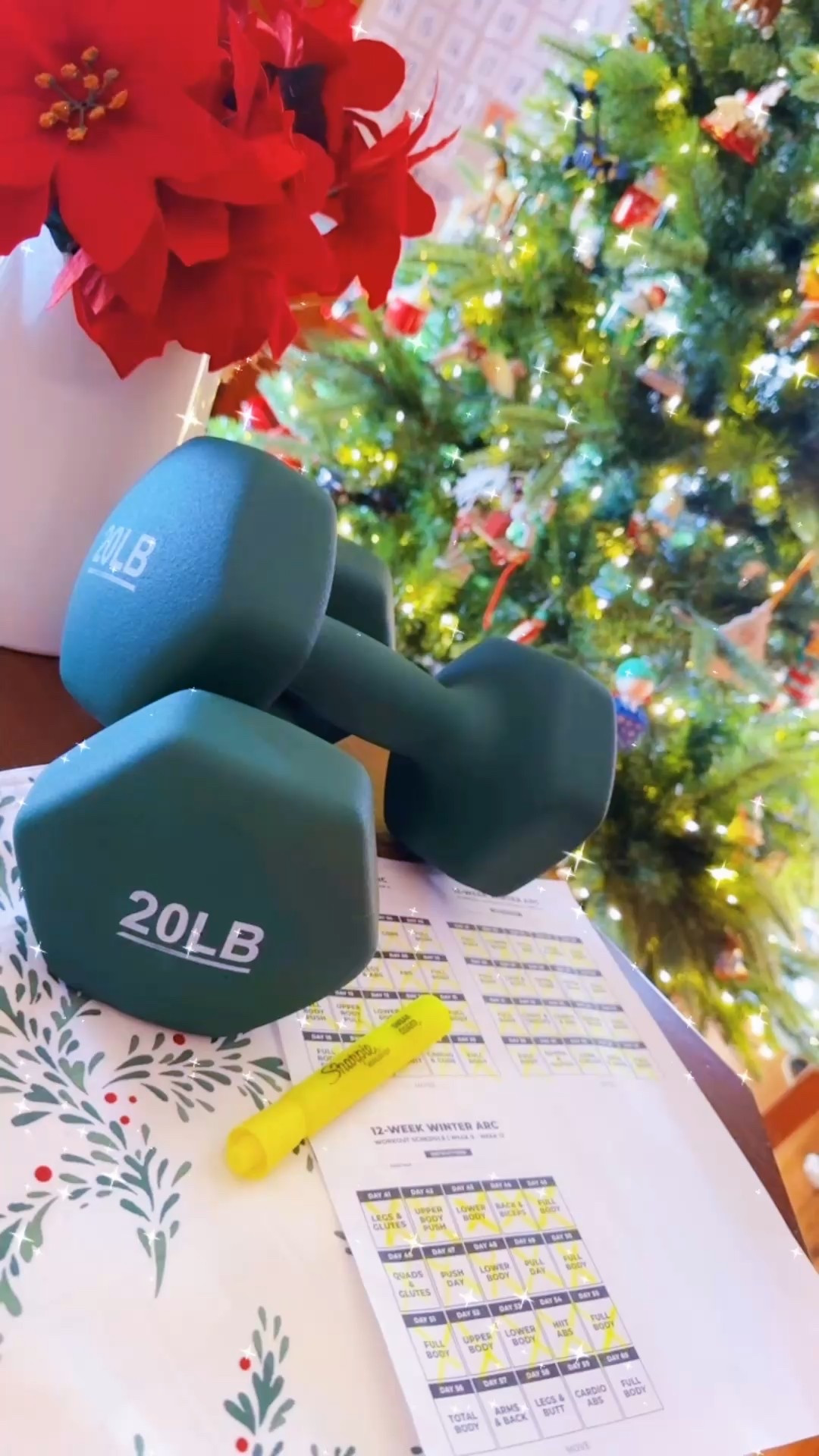 And just like that…. Week 11 done ✔️ of my @nourishmovelove “12 Week Winter Arc” ❄️ program 💪🏽 - it’s been the best!!! And planning to start her new years program after th holidays, too!! 🎉🥳 And for all you busy mamas like me, these 30 minute daily strength training workouts are great 👌🏽 for this season of life and you can do them right from home (or at the gym!) in addition to whatever cardio you’re doing for the day!! 🏃‍♀️ Highly recommend!!! 🥰✨