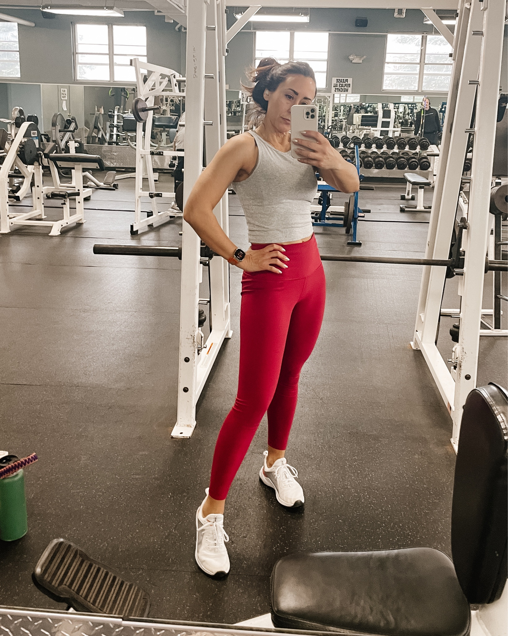 Fitness fit of the day

Workout 
Gym 
First look
Outfit one
Red leggings
Pop of red
Get fit
Resolution 

#LTKsalealert #LTKfitness #LTKover40