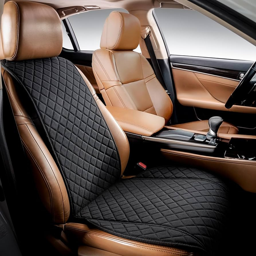 IVICY Faux Linen Front Car Seat Cover \u2013 Non-Slip Bucket Seat Protector for Most Cars, SUVs, ... | Amazon (US)