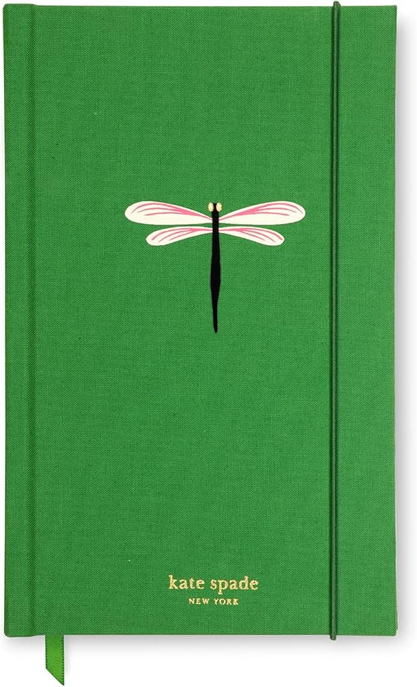 Kate Spade New York Take Note Large Notebook Journal, Green Cloth Hardcover Journal, Diary Includ... | Amazon (US)