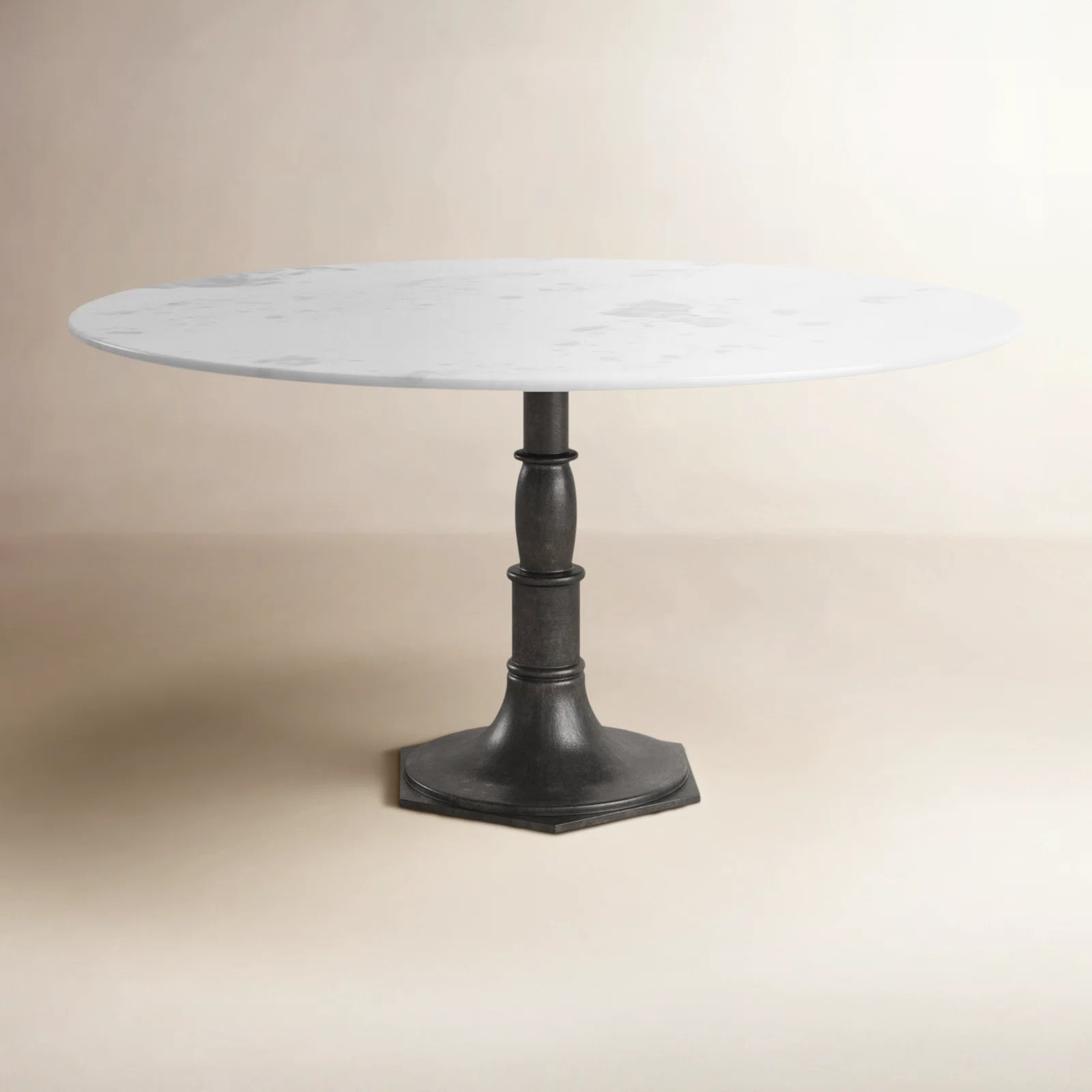 Mickley Round Marble Top Metal Base Dining TableByBirch Lane™4.7Rated 4.7 out of 5 stars.7 Revi... | Wayfair North America