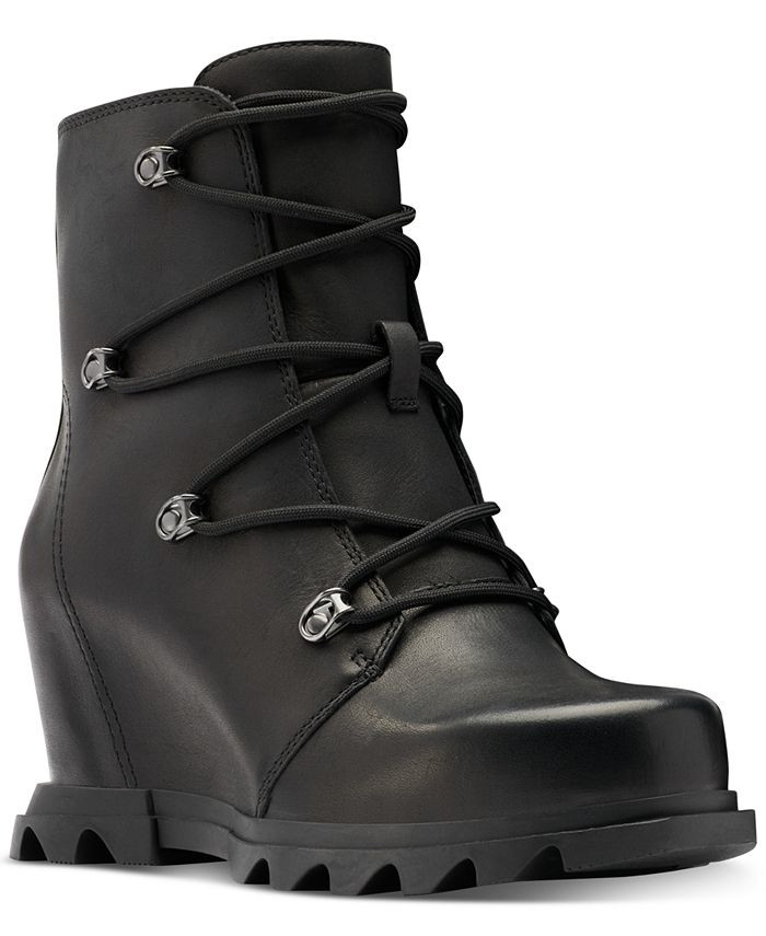 Sorel Women's Joan of Artic Wedge III Lug Sole  Lace Boots & Reviews - Boots - Shoes - Macy's | Macys (US)