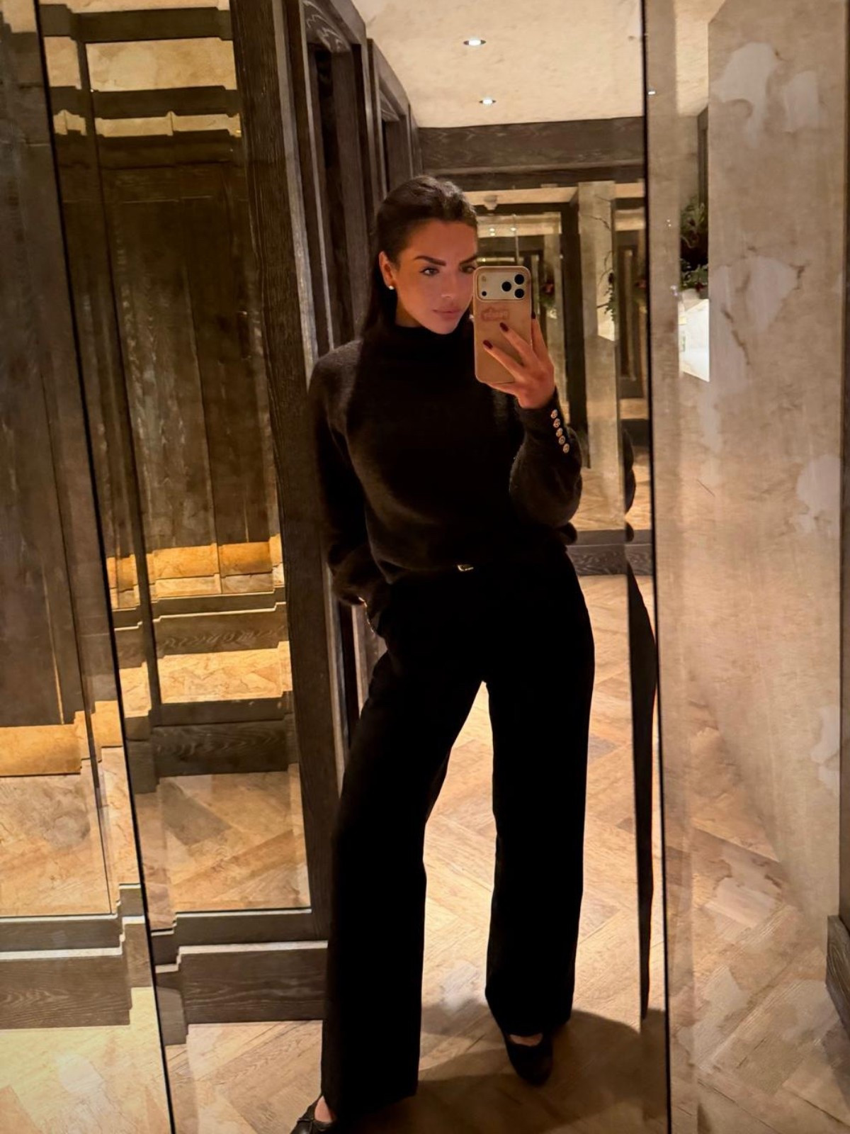 Winter day wardrobe staples 
Black tailored trousers, brown roll neck, brown ballet pumps 🖤🤎

#LTKuk #LTKstyletip #LTKwinter