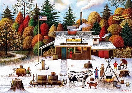 Buffalo Games - Vermont Maple Tree Tappers - 500 Piece Jigsaw Puzzle | Amazon (US)