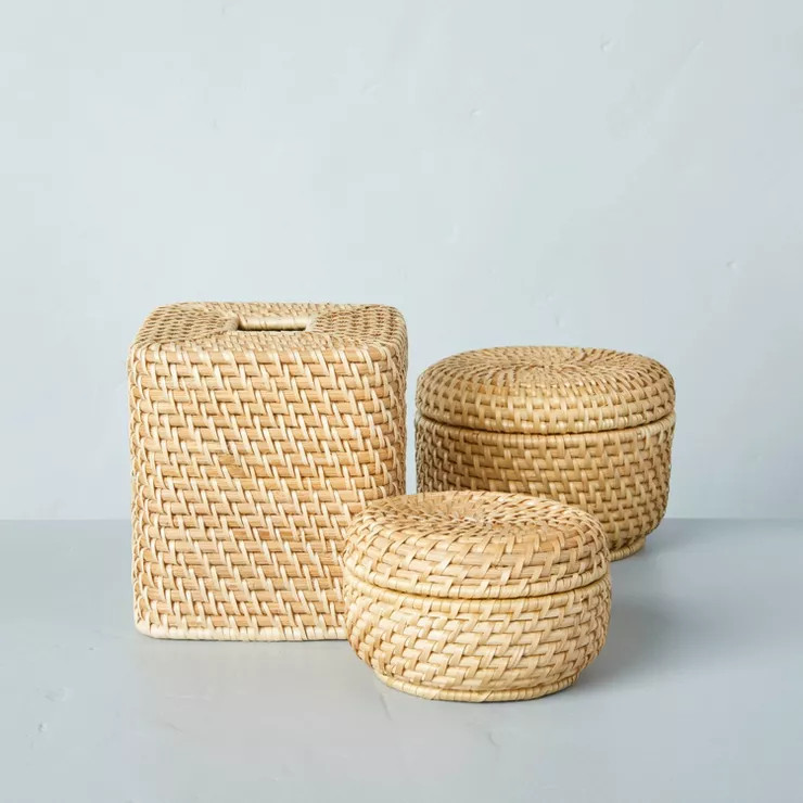 Woven Basket with Lid Natural - Hearth & Hand™ with Magnolia | Target