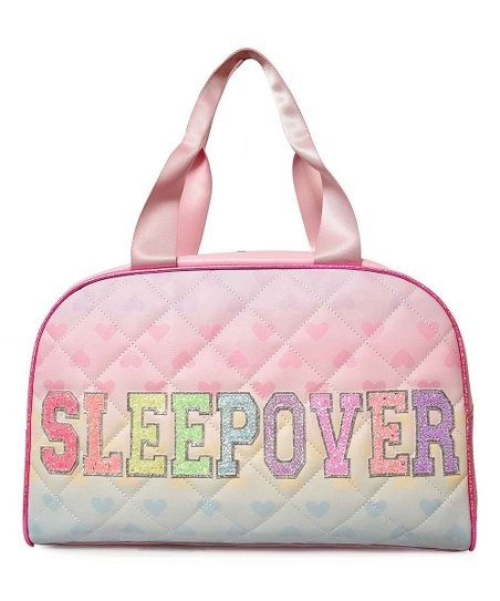 Pink Quilted 'Sleepover' Duffle Bag | Zulily