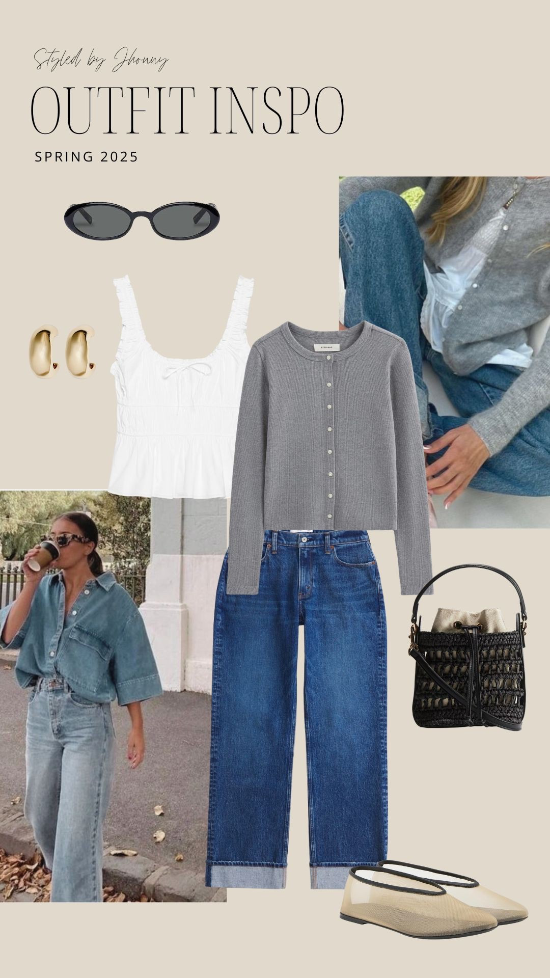 Cute and easy spring outfit inspo! Spring outfit, jeans.

#LTKShoeCrush #LTKItBag #LTKStyleTip