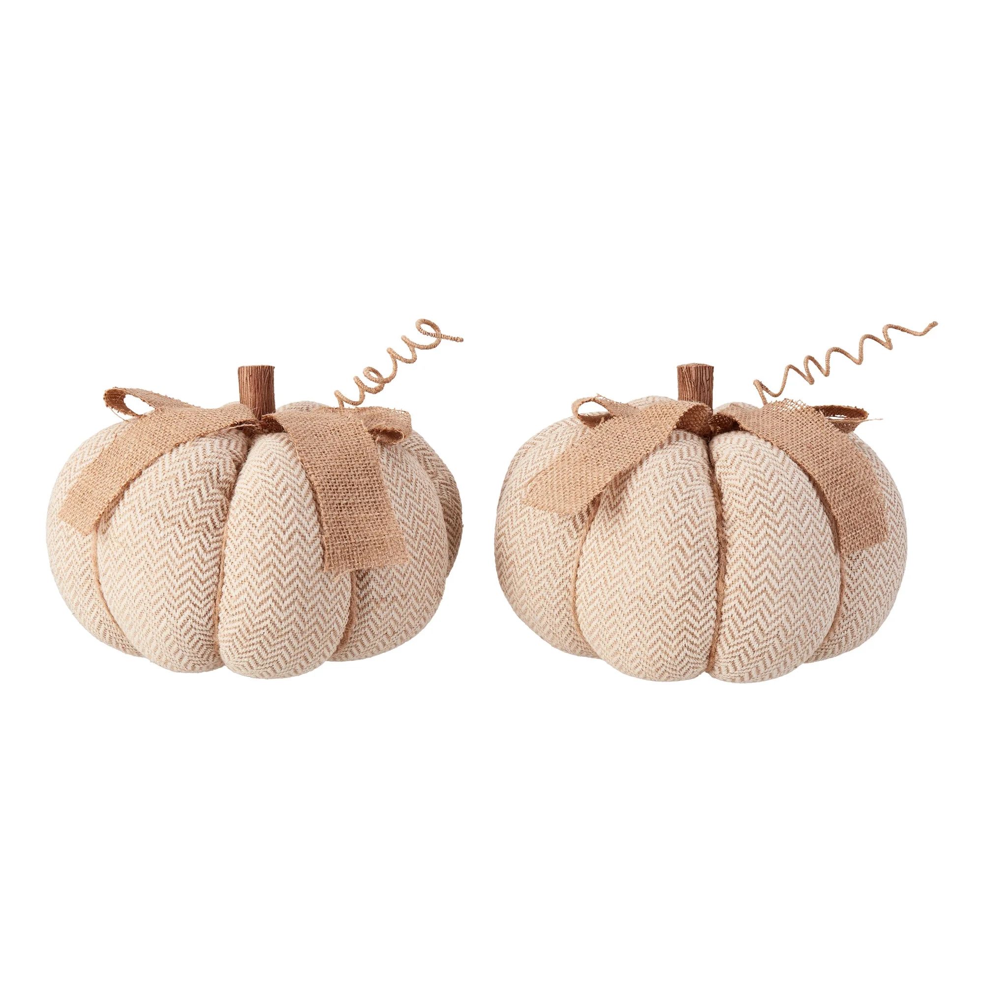 Way To Celebrate Set Of 2 Fabric Pumpkins - Walmart.com | Walmart (US)