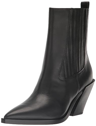 Sam Edelman Women's Mandey Western Boot, Black Leather, 8.5 | Amazon (US)