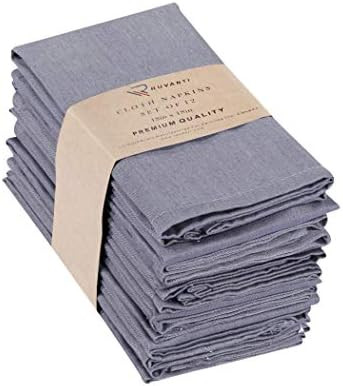 Ruvanti Kitchen Cloth Napkins 12 Pack 18 X 18 Inches Dinner Napkins Soft and Comfortable Reusable Na | Amazon (US)