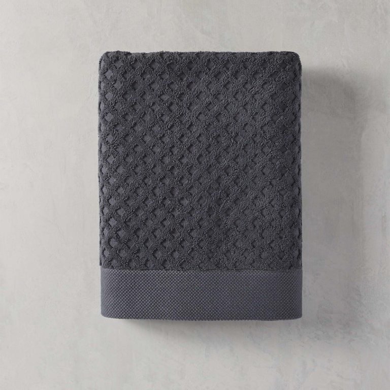 Better Homes & Gardens Signature Soft Texture Bath Towel, Gray | Walmart (US)