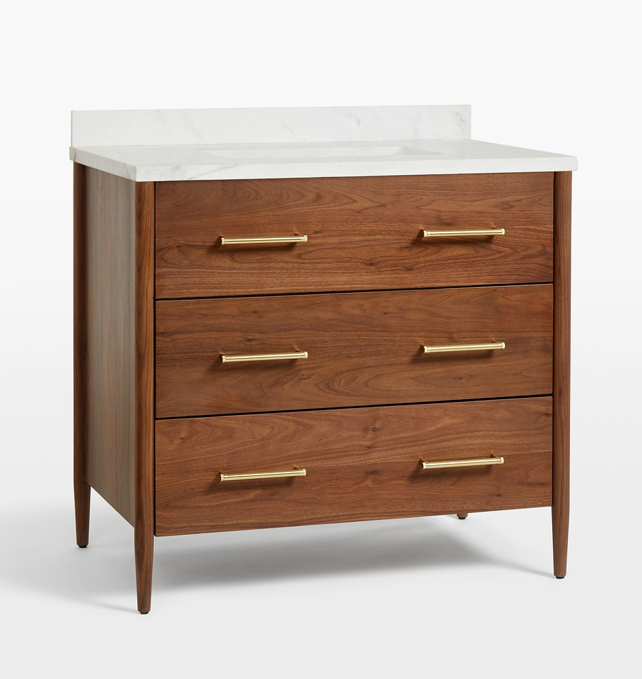 Shaw Walnut Single Vanity | Rejuvenation