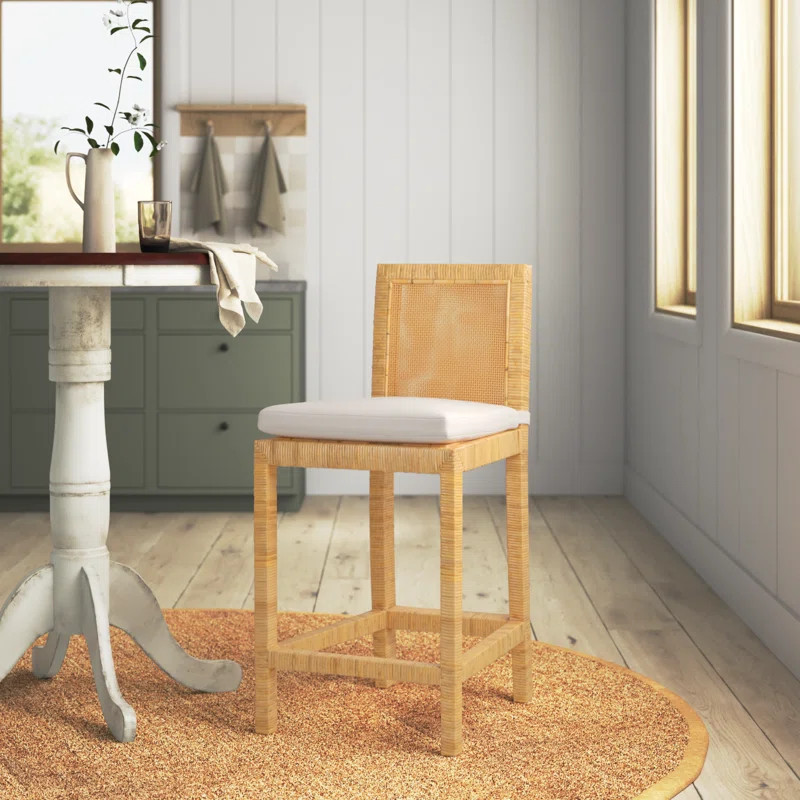 Boman Solid Wood 23.62204724409449'' Counter Stool | Wayfair North America