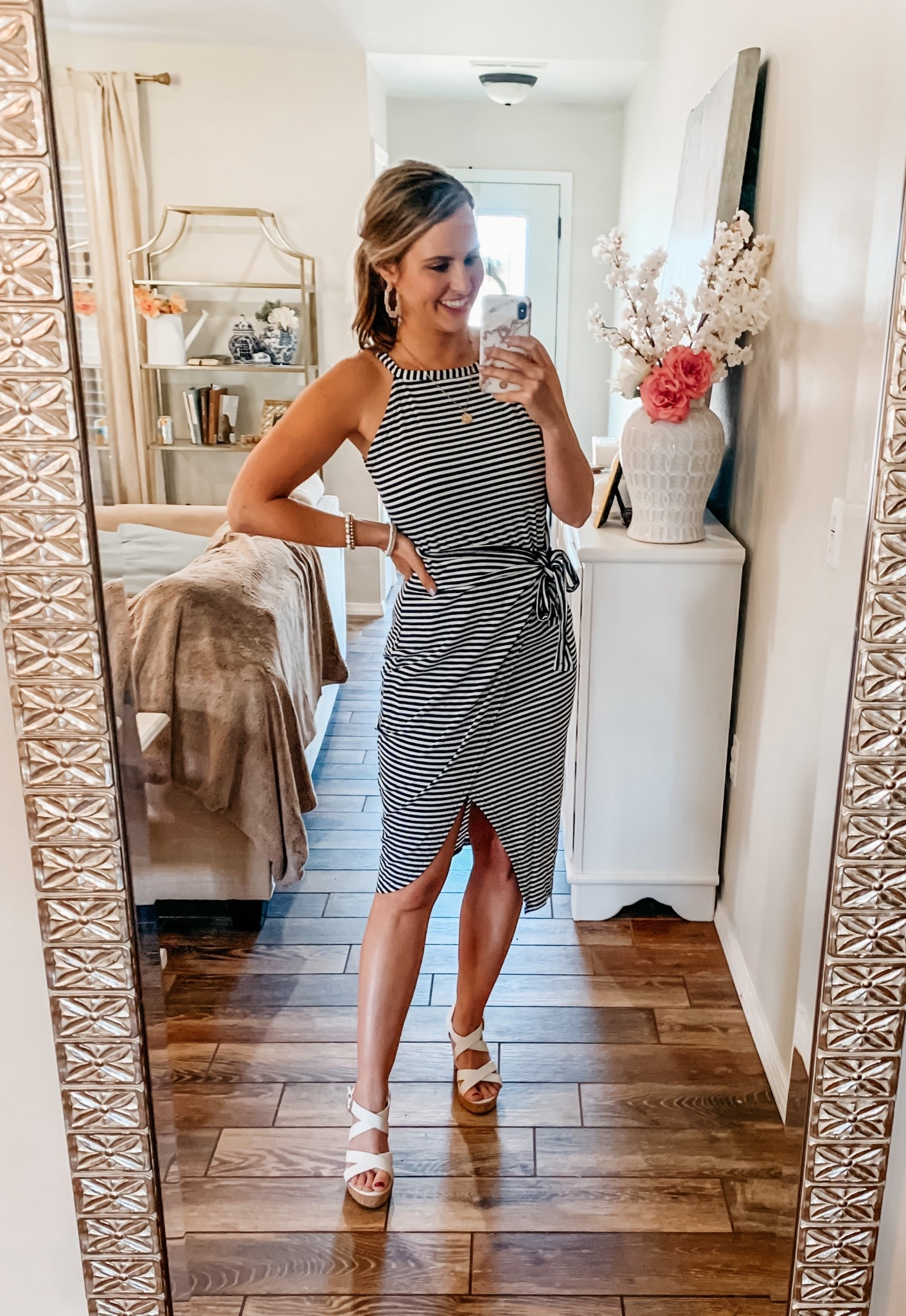 Love this striped high neck wrap dress— so  flattering & on deal for $21 for Black Friday. 

Amazon fashion finds on sale for Black Friday in cyber Monday! 

#LTKFindsUnder50 #LTKSaleAlert #LTKCyberWeek