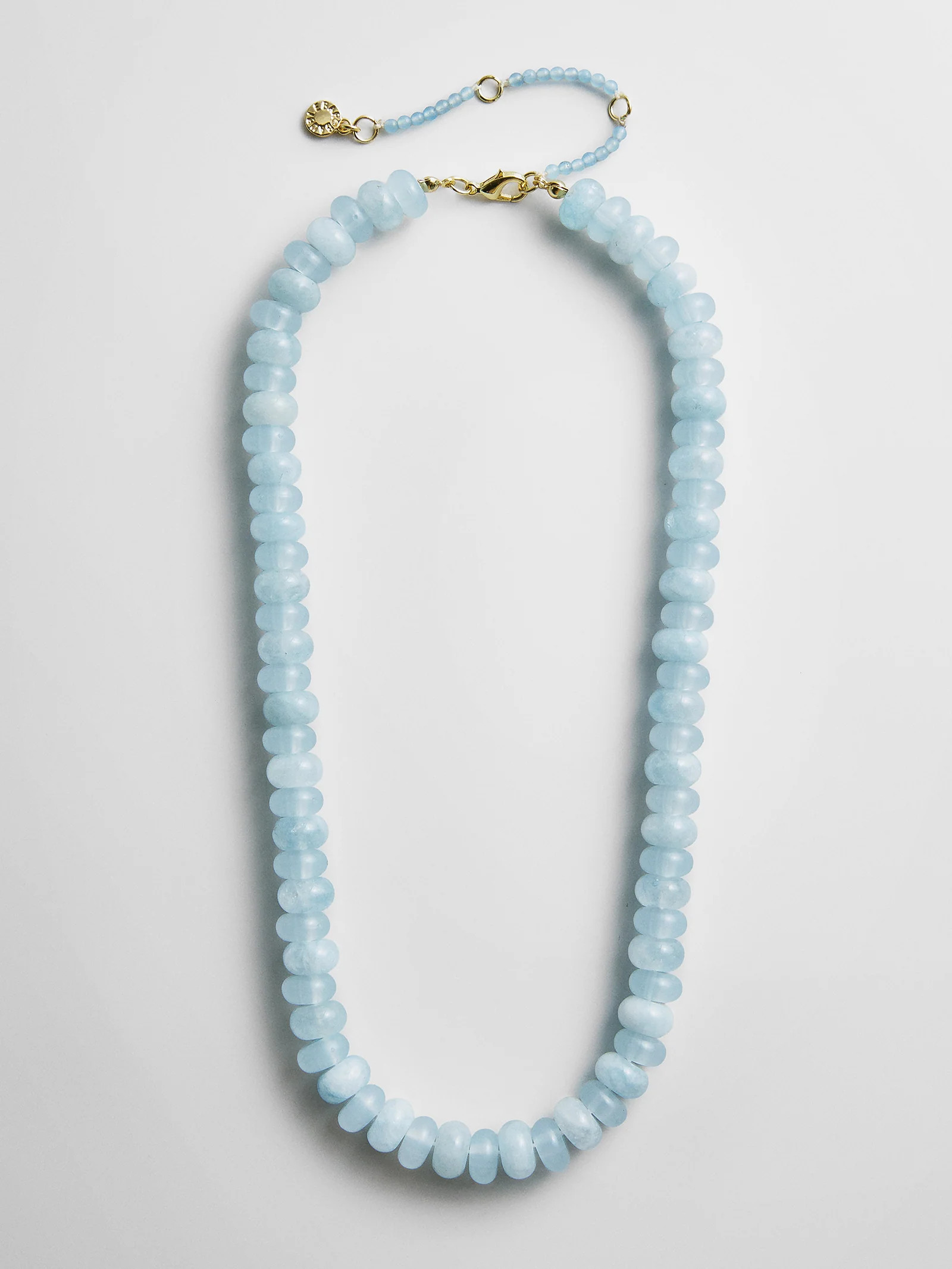 Joyce Semi-Precious Beaded Necklace - Blue Lace Agate | BaubleBar
