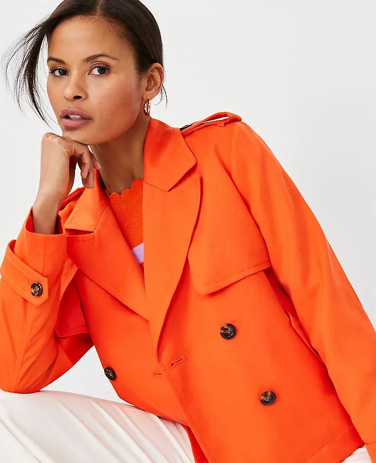 Twill Swing Trench Coat | Ann Taylor | Ann Taylor (US)