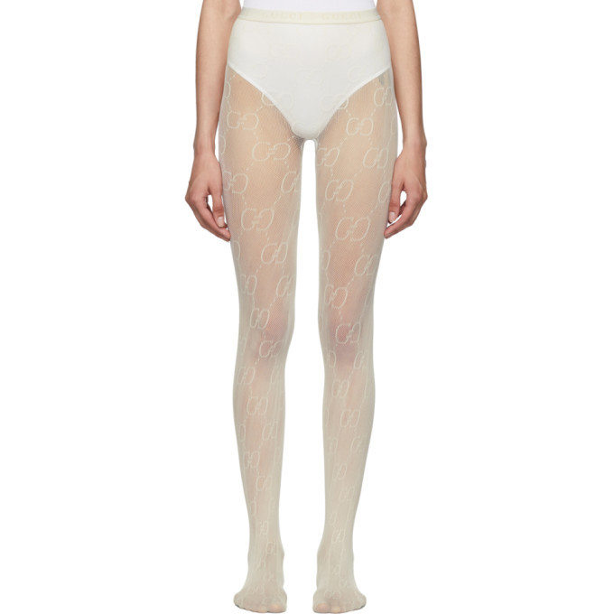 Gucci Off-White GG Tights | SSENSE 
