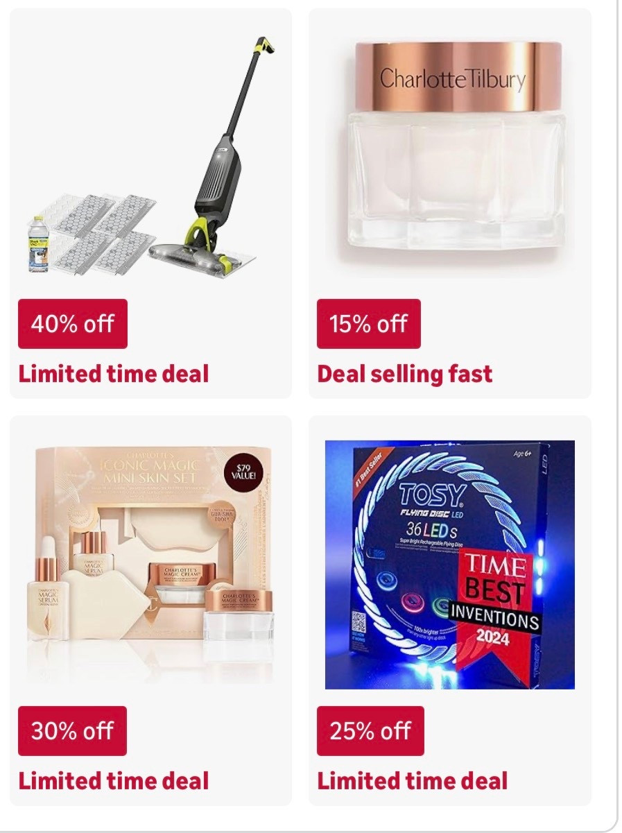 Gift ideas on sale! 
Shark vacmop
Charlotte tilbury 

#LTKGiftGuide #LTKSaleAlert #LTKFindsUnder100