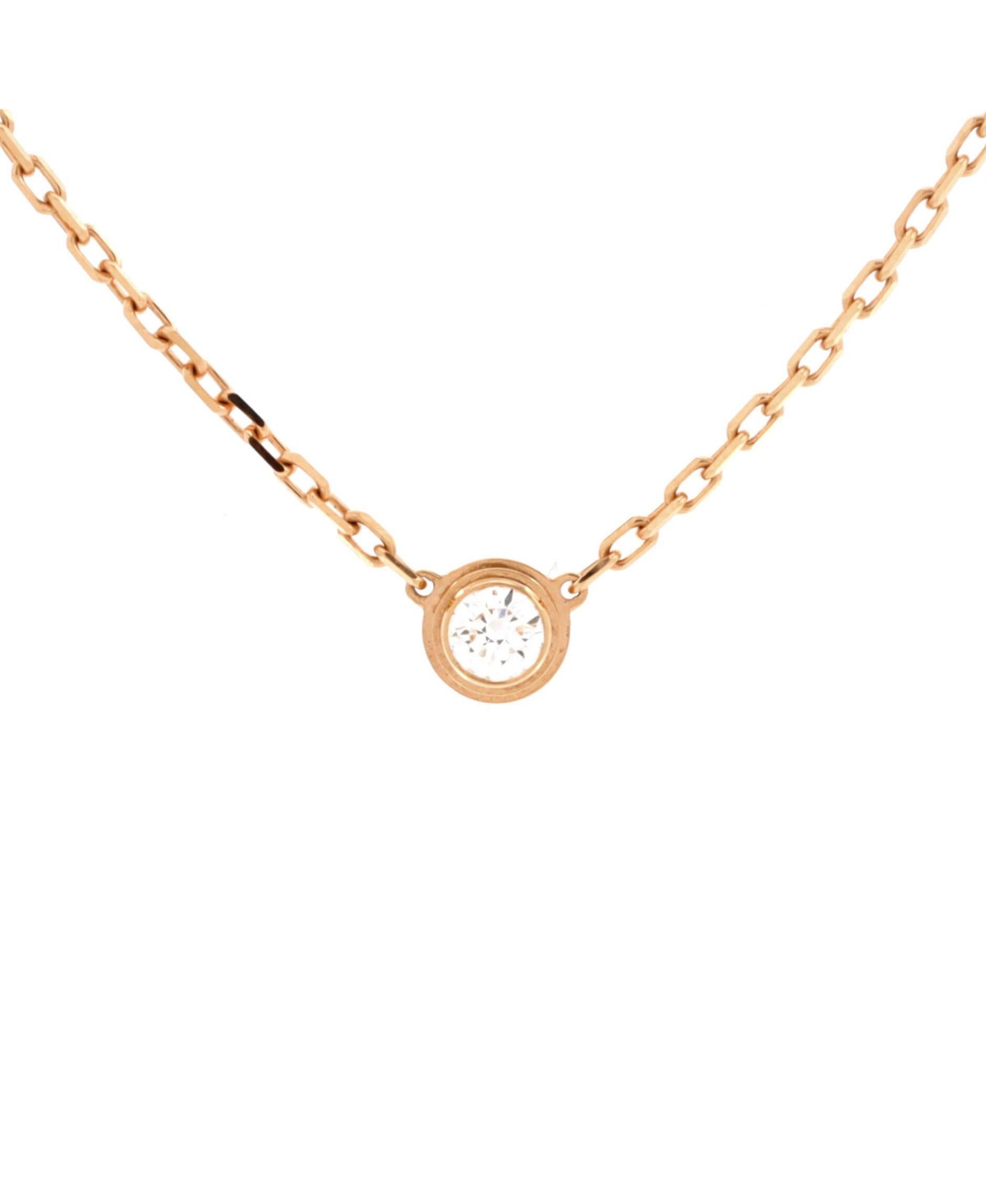Pre-Owned Cartier Cartier D'Amour Pendant Necklace - 18k rose gold | Macy's