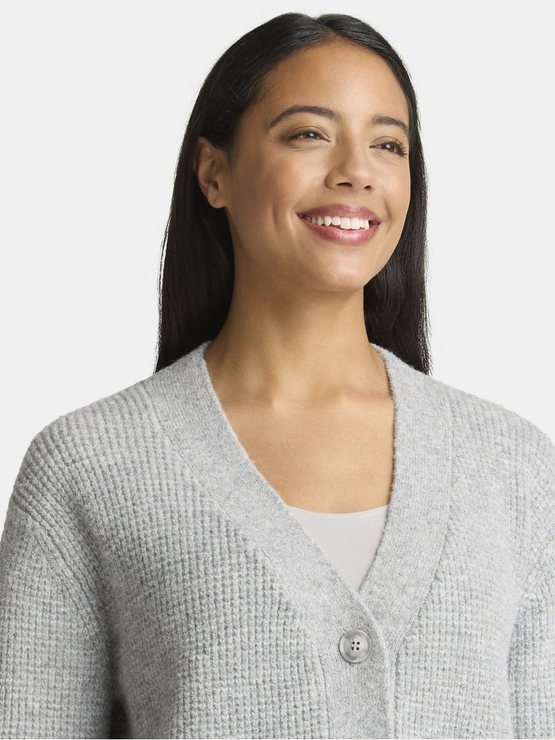 Time and Tru Women's Cardigan and Pants Sweater Set, 2-Piece, Sizes XS-XXXL | Walmart (US)