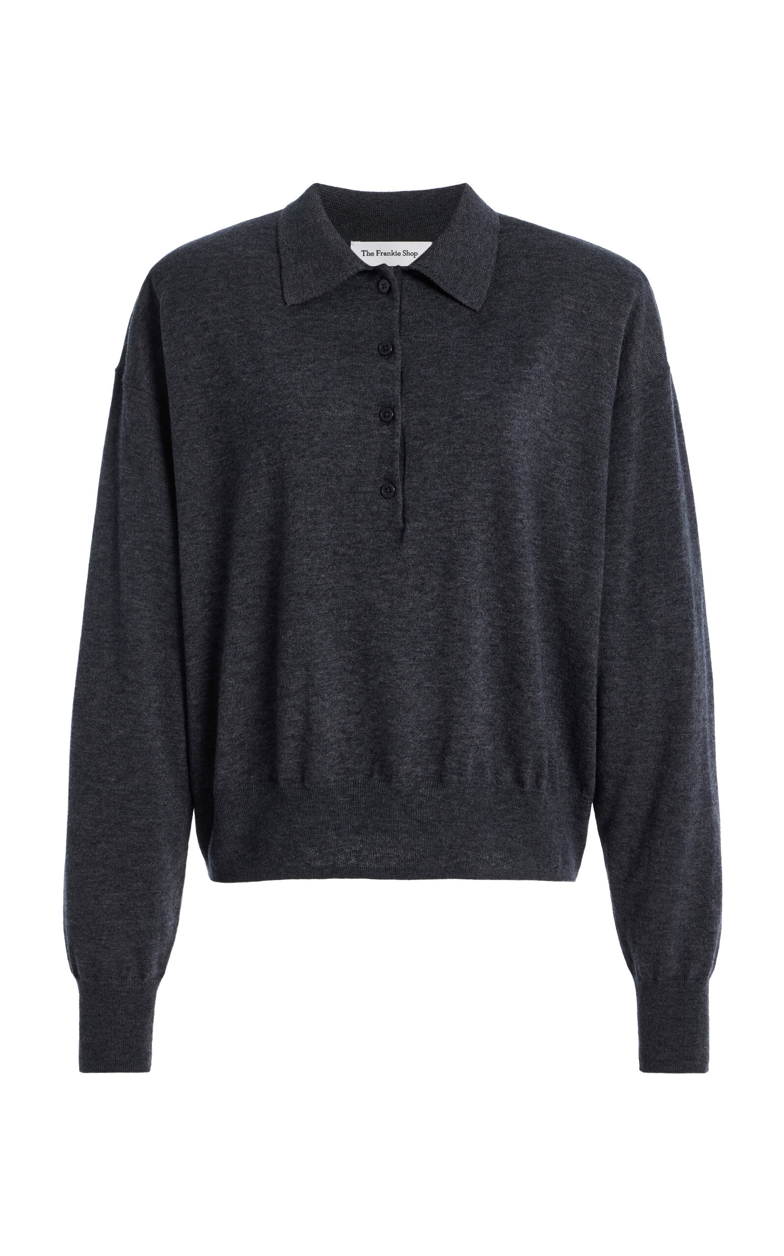 The Frankie Shop Croydon Merino Wool Polo Top - Moda Operandi | Moda Operandi (Global)