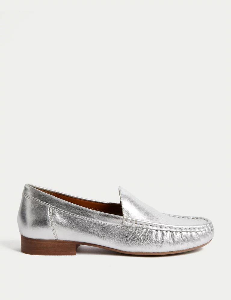 Leather Slip On Flat Loafers | Marks & Spencer (UK)