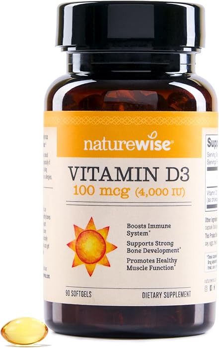 NatureWise Vitamin D3 4000iu (100 mcg) 90-Day Supply for Immune Support, Healthy Muscle Function,... | Amazon (US)