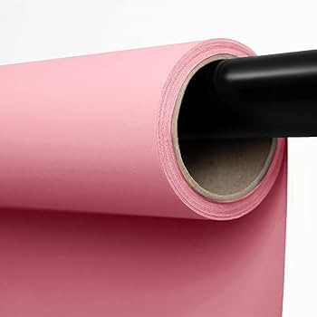Kate Seamless Paper Backdrop for Photography Solid Pink Backdrop Paper (106.8''x32.8' Baby Pink) | Amazon (US)