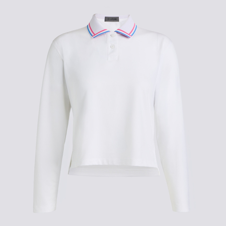 ALL PLAY RELAXED LONG SLEEVE POLO | WOMEN'S POLOS & SHIRTS | G/FORE | G/FORE | G-Fore