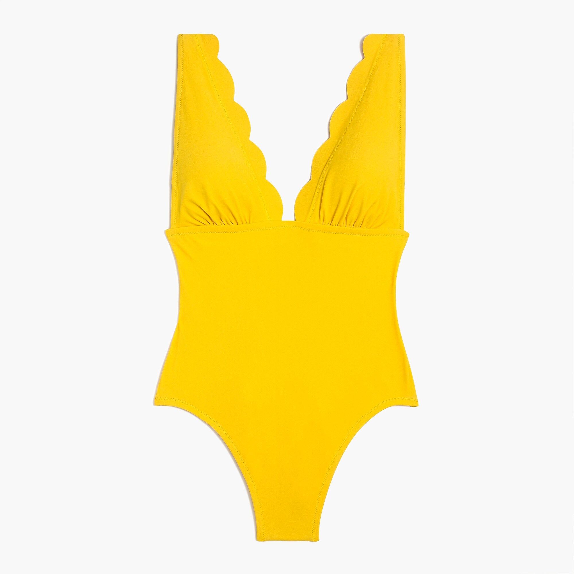 Scalloped one-piece swimsuit | J.Crew Factory