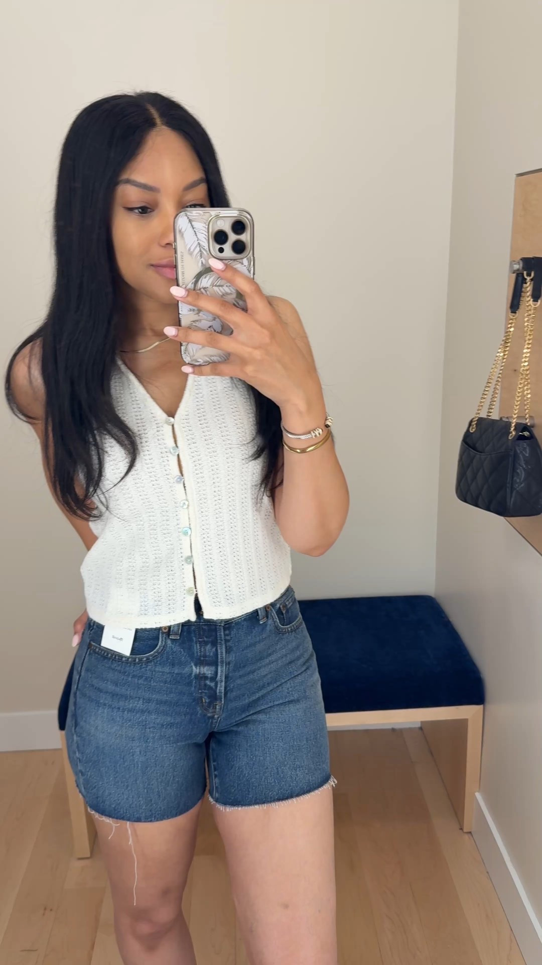 25% OFF plus 40% OFF Sale Madewell Memorial Day 🤍 wearing size XS in Crochet Knit Sweater Vest and size 26 in the Brynn Long Short 💙

Madewell, Memorial Day sale, Brynn shorts, blue jean shorts, denim shorts, sweater vest, casual outfit, summer outfit, crochet top, classic outfit, blue and white 

#LTKSummerEdit #LTKStyleTip #LTKSaleAlert