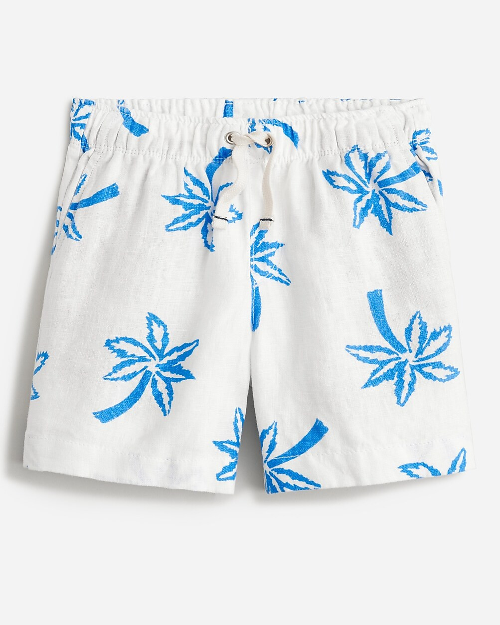 Kids' printed pull-on short in linen | J. Crew US
