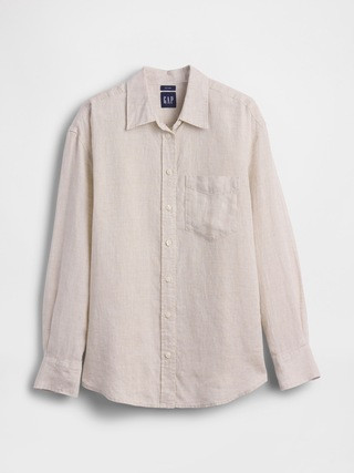 100% Linen Oversized Shirt | Gap (US)